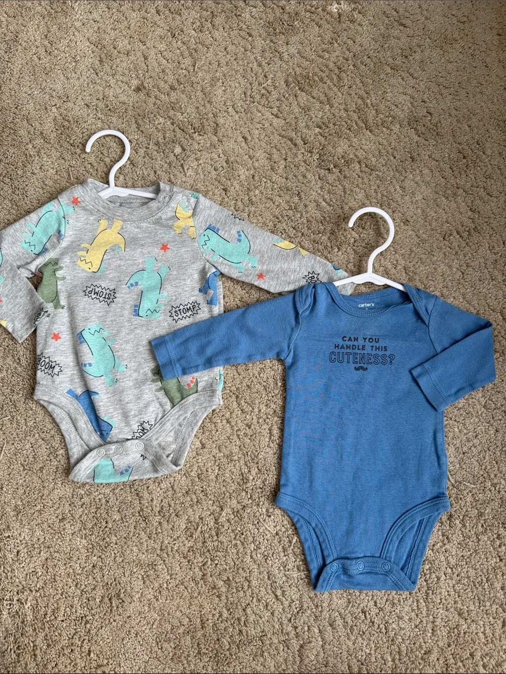 👶 5/$10 Two Long Sleeve 3MO Onsies